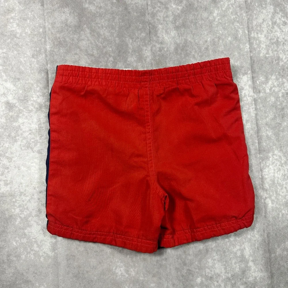 Spider-Man 2 Vintage 2004 Marvel Red Navy Swim Trunks Kids Boys Shorts S-M2
